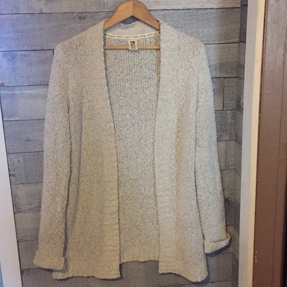 Roxy Sz Medium women's Gray Cardigan